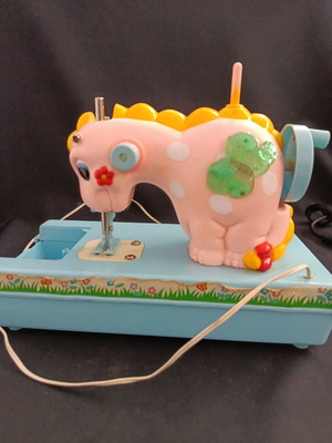 Vintage παιχνίδι Lovely Dinosaur ραπτομηχανή 90s μεταχειρισμένο