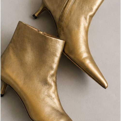 Zara leather ankle boots size 37 used