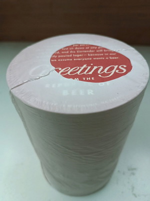 Budvar paper coasters new