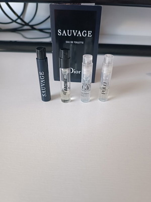 Ανδρικά δείγματα αρωμάτων Dior Sauvage, Armani Acqua Di Gio, Racing, Polo Ralph Lauren, πακέτο