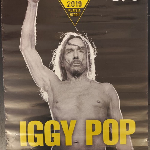 Iggy Pop Live In Athens 8/6/2019 concert poster used