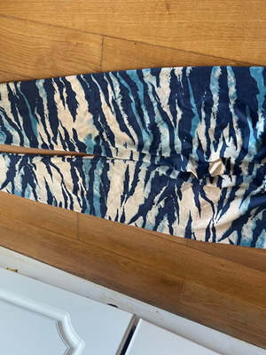 Leggings L tiger print blue beige used