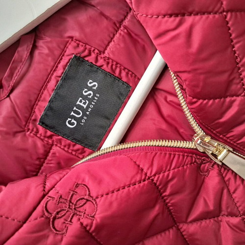Guess women's jacket in burgundy, like new, size M