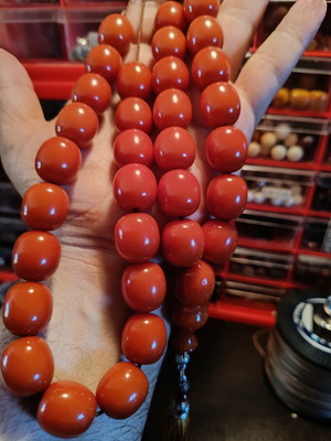 Mastic Worry Beads with 33 Beads and Silk Tassel