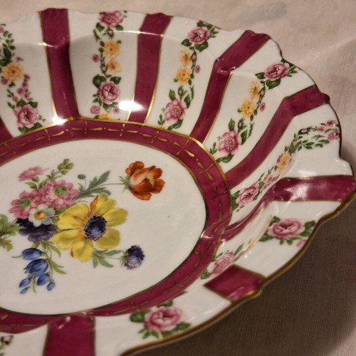 Meissen porcelain bowl 24×6 cm like new with bright painted colors