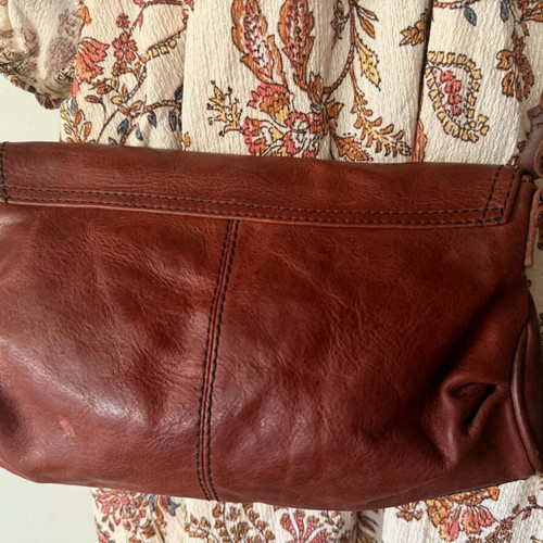 Replay vintage leather shoulder bag like new, brown