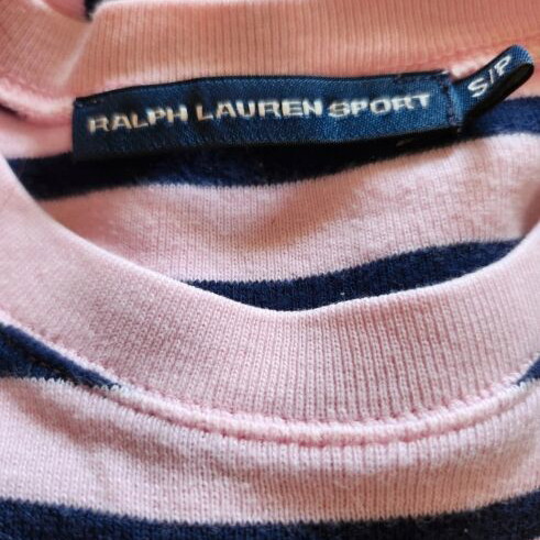 Ralph Lauren Sport T-Shirt Pink, Like New, Cotton, Size S