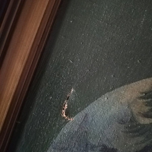 Old landscape painting used from the 1960s