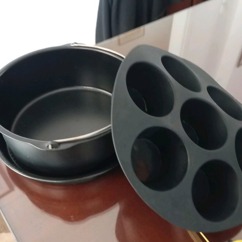 Air Fryer Accessories with Two Trays and Silicone Mold