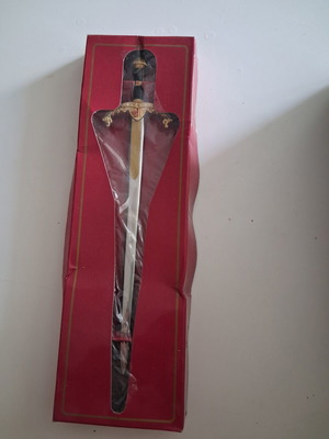 Decorative Letter Opener Sword with Box like new