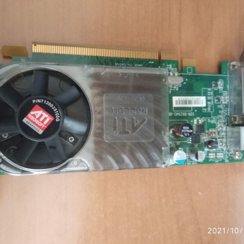 ATI Radeon graphics card used, dual monitor support, 10 years old