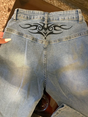 Jeans flare new, size XS without damages