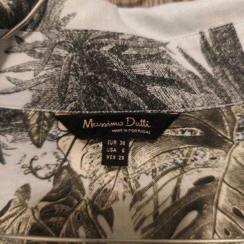 Massimo Dutti women's shirt size M EU 38 like new with tropical print