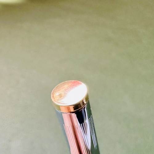 Zippo metal pen silver with gold details