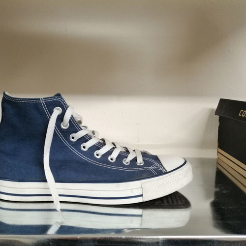 Converse All Star Chuck Taylor Hi Top used, size 42.5, blue