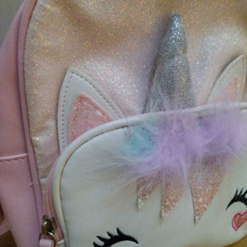 Small children's bag with small mark on back