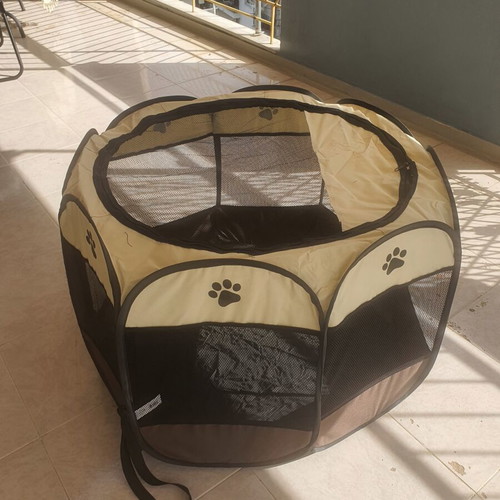 Foldable dog park 70x80 cm with zippered window