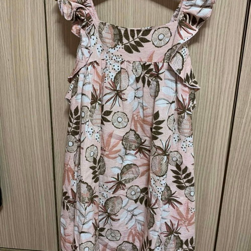 Mayoral Kids Dress New with Ruffles in Salmon Pink Print