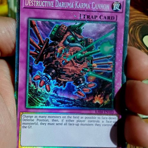Destructive Daruma Karma Cannon Yu-Gi-Oh! card near mint