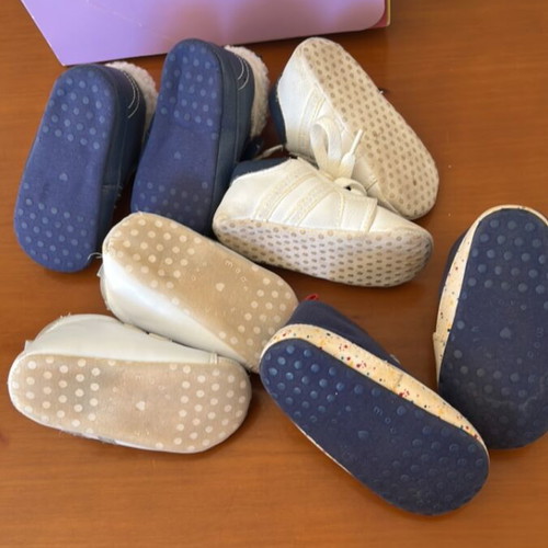 Mathercare baby shoes used, 9 to 12 months, set of 4 pairs