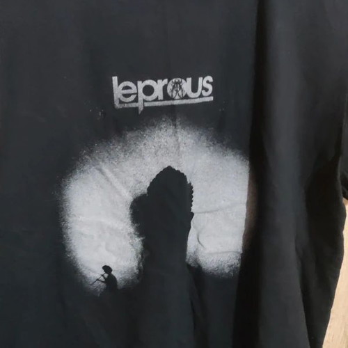Leprous t-shirt medium size used, black