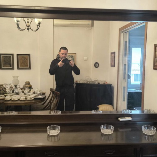 Buffet with mirror like new, made in 1970