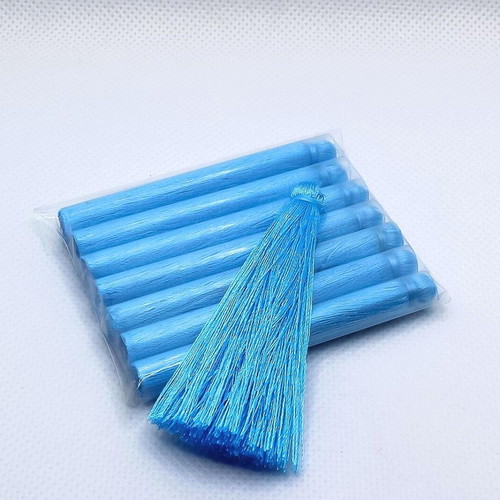 Blue tassels set of 8 pieces 6 centimeters new