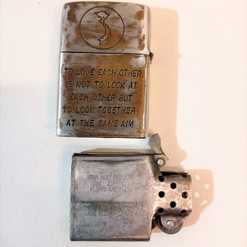 Zippo Vietnam War 1969 collectible like new with US Coast Guard emblem