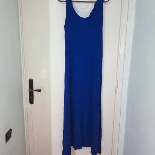 Blue maxi summer dress like new, M Made In Italy, sizes S-M