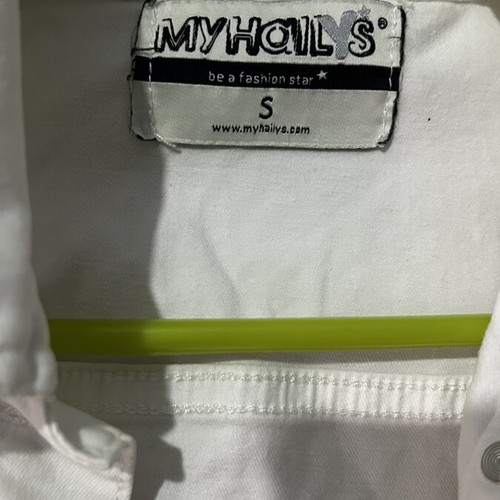 Jean jacket small used, white