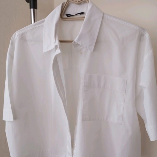 White crop shirt DeFacto like new, cotton poplin fabric