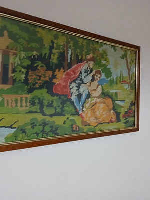 Κάδρο υφαντό χειροποίητο διακοσμητικό σαν καινούργιο