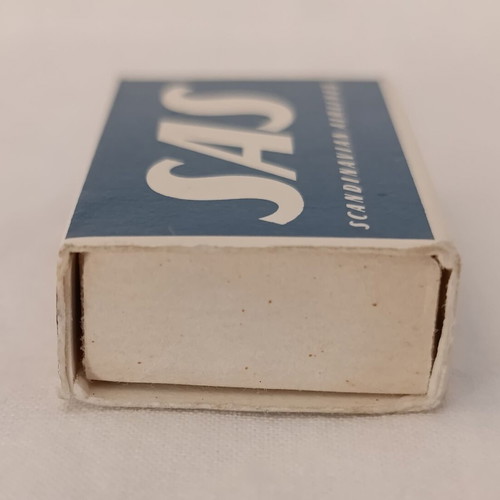 SAS Scandinavian Airlines vintage matchbox set of 3 used from 1960s