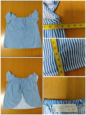 Zara Kids/Women's top XS/S turquoise like new