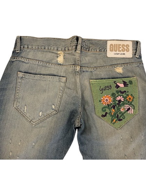 Guess jean σαν καινούργιο, vintage, μπλε πολύχρωμο