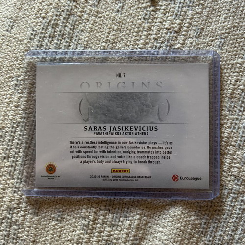 Saras Jasikevicius Panathinaikos basketball card