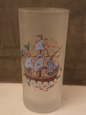 Set of 6 glasses from the Museum of Greek Folk Art like new