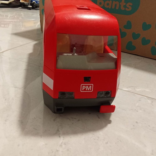 Playmobil 4010 Red Steam Locomotive used for parts or repair