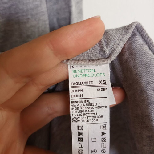 Benetton dress used, gray, size XS