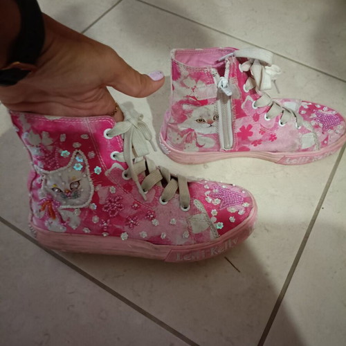 Lelli Kelly pink boots size 33