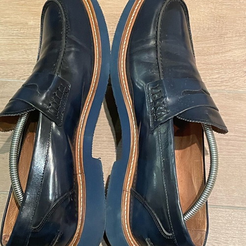 Italian men's moccasins like new, size 44, black