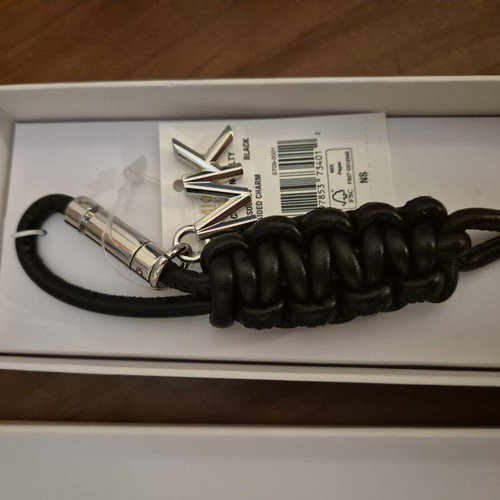 Michael Kors bag charm keychain new, black