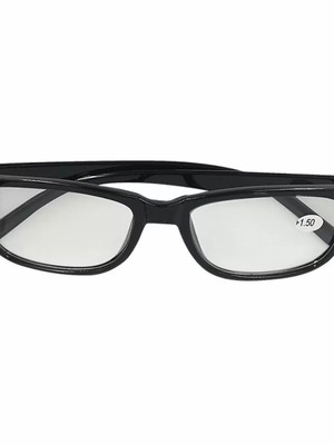 Presbyopia glasses 1.5 black plastic new