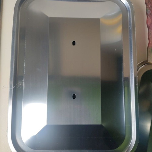 Metal tray new, practical for baking and cooking