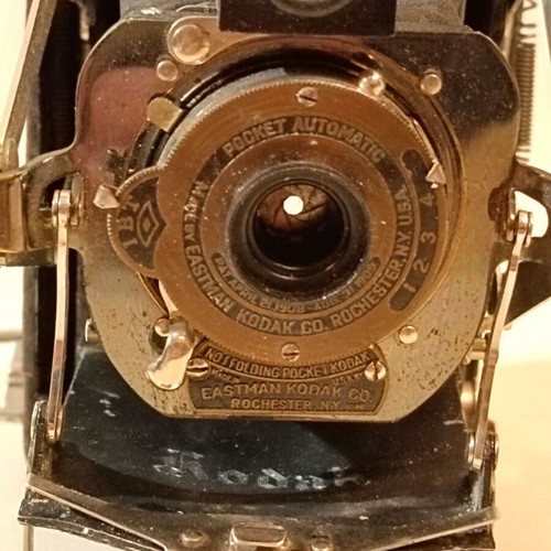 Folding pocket Kodak No 1 Model E folding camera used