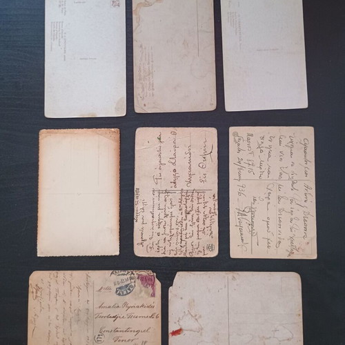 Old postcard set, 8 pieces