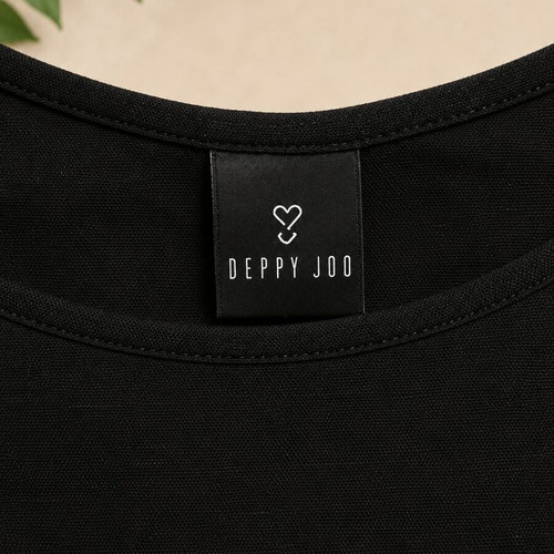Deppy Joo Black Linen Set S/M Top and Pants like new
