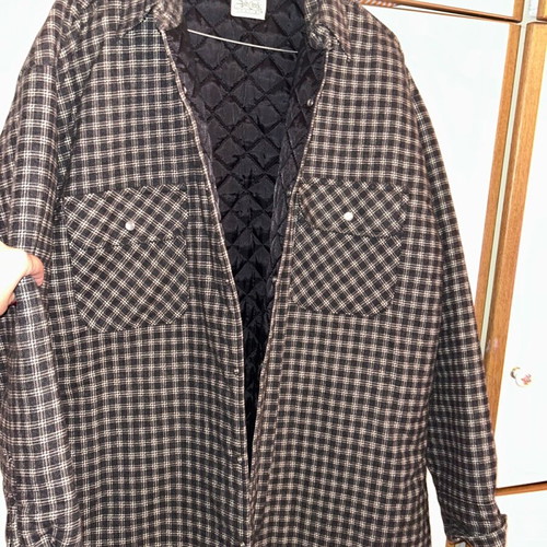 Ash Creek unisex jacket L like new, cotton, black and gray