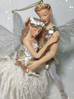 Couple hanging ornament