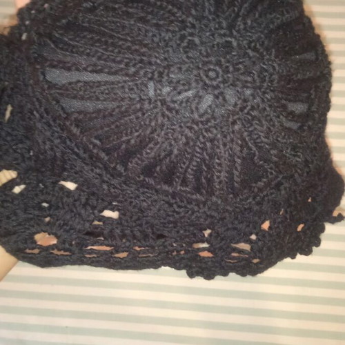 Zara crochet top new, size M, black